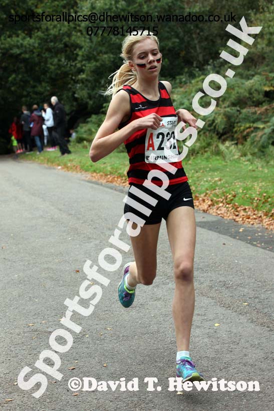Womens under-17s ERRA Road Relays, Sutton Coldifield, Birmingham. Photo: David T. Hewitson/Sports for All Pics